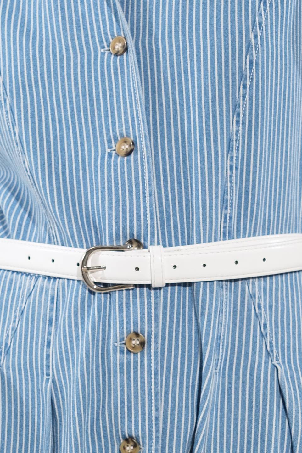 SOAK IN THE SUN DENIM MIDI DRESS Flying Tomato